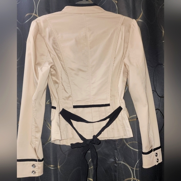 White House Black Market Cream Size 4 Blazer Jacker - Picture 2 of 9